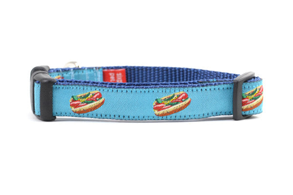 Navy Chicago Fire Dog Collar Size: Medium