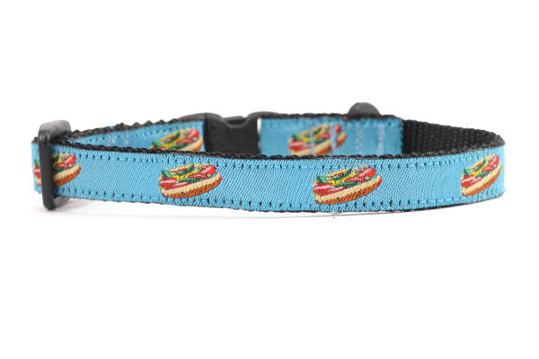 Chicago Hot Dog Collars XXS 7 11 x 1 2 Teal