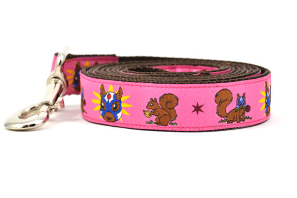 Dog Leash with Squirrels Lucha Libre – Six Point Pet