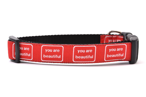 Cute red dog collar top